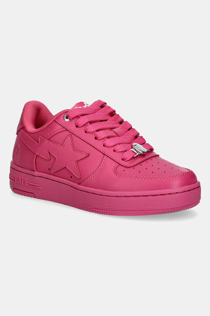 A Bathing Ape sneakers din piele Bape Sta #52 L mic de statură roz 1K80291352