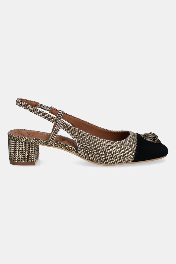 Kurt Geiger London czółenka Sloane Mid Slingback 2780043629.BEIGECOMB złoty AW24