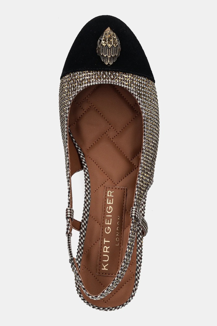 Kurt Geiger London czółenka Sloane Mid Slingback złoty 2780043629.BEIGECOMB