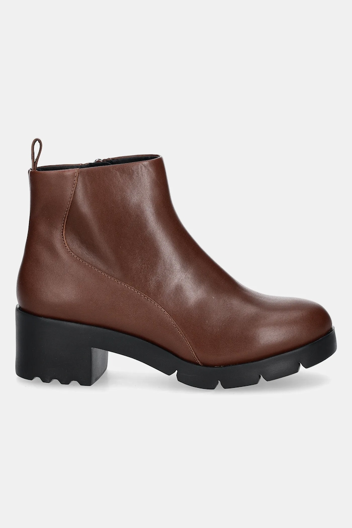 Kožené kotníkové boty Camper Wanda K400228.008 hnědá AW24