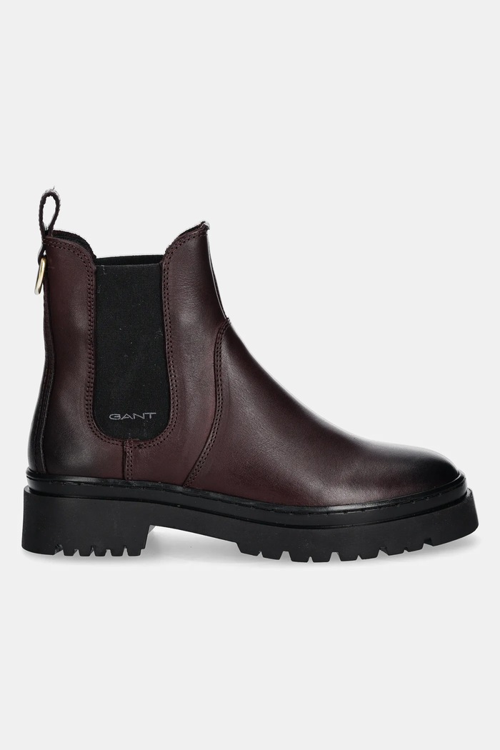 Kožne gležnjače Gant Aligrey 29551816.G913 bordo AW24