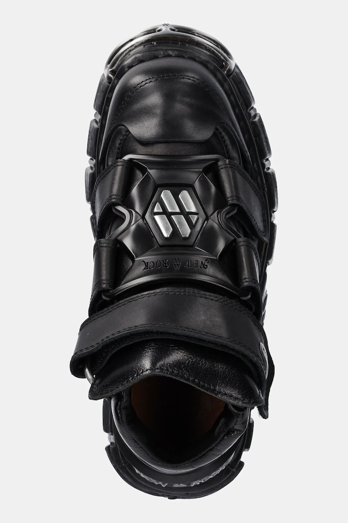 New Rock leather sneakers black M.285.S1