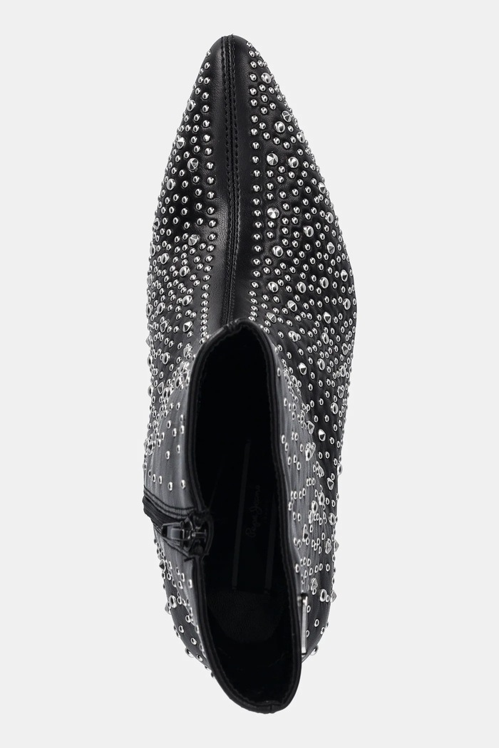 Μποτάκια Pepe Jeans PRISTINA SHINY μαύρο PLS50570