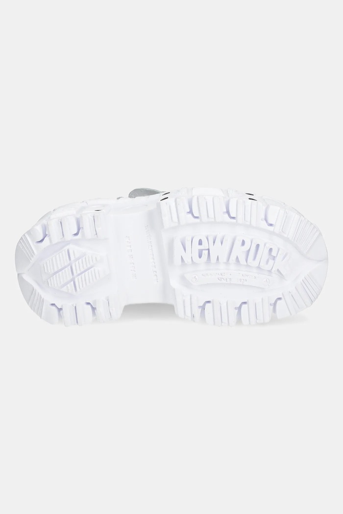 Кожаные кроссовки New Rock NAPA BLANCA + IMPERFECT TANK BLANCO TORNILLOS M.TANK106.C1 белый