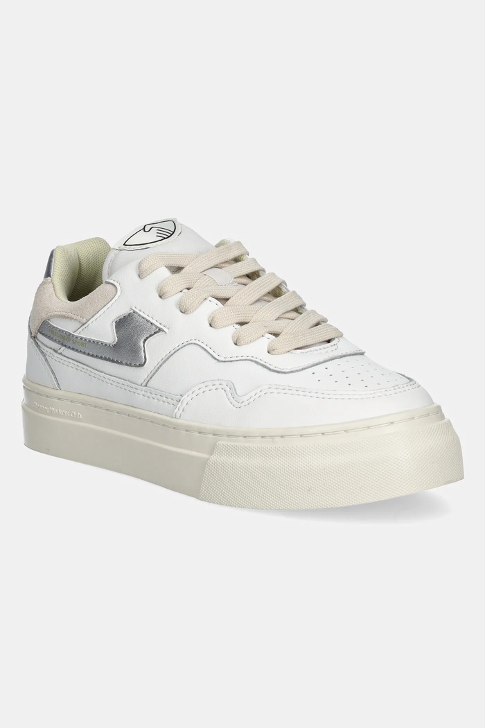 Δερμάτινα sneakers Stepney Workers Club Pearl S-Strike λείο δέρμα λευκό YA23520