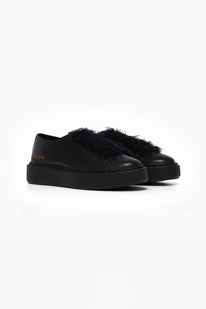 Kožne tenisice Vanda Novak Grace Grace.Light.Black crna AW24