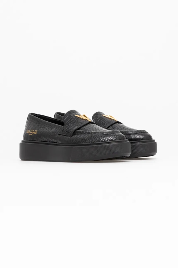Кожаные мокасины Vanda Novak Kayla Kayla.Black.Coco чёрный AW24
