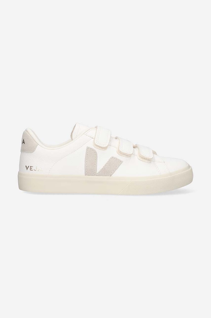 Veja sneakers din piele Recife Chfree piele întoarsă alb RC0502919A