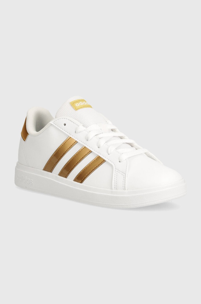 adidas sneakersy dziecięce GRAND COURT 2.0 imitacja skóry licowej biały GY2578