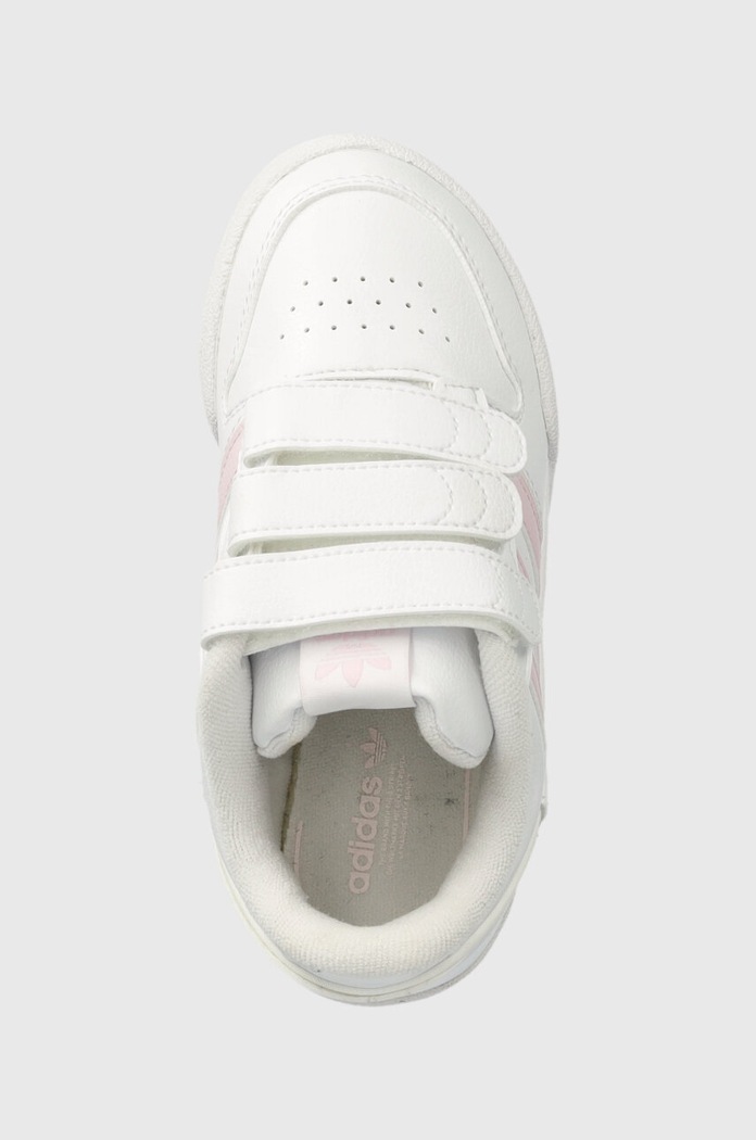adidas Originals sneakersy skórzane dziecięce TEAM COURT 2 STR CF biały ID6635