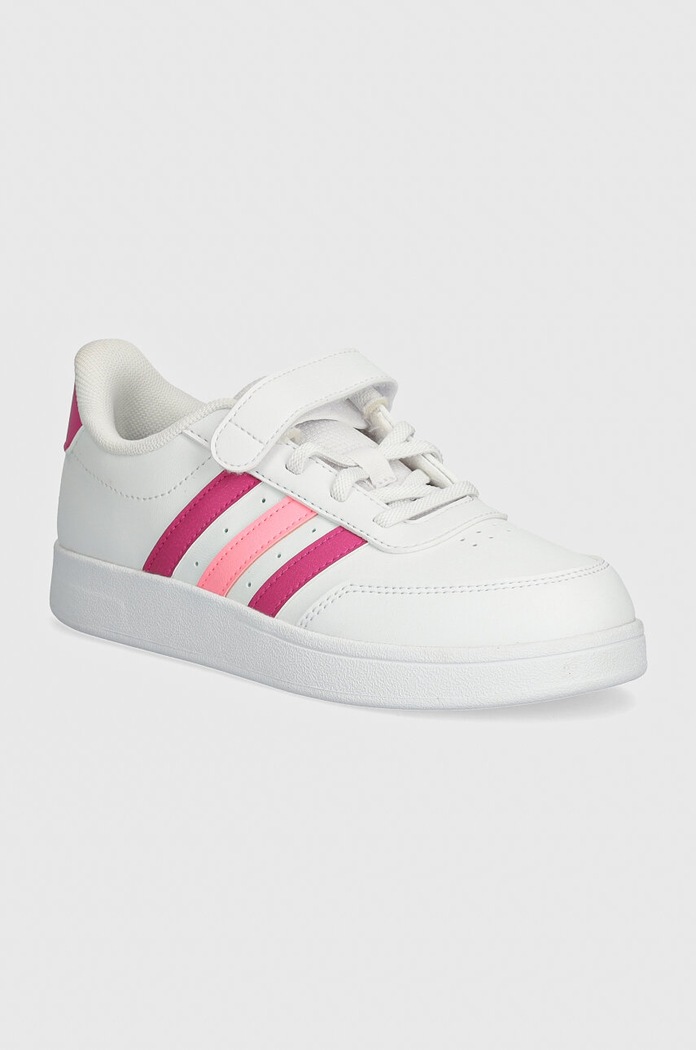 adidas sneakersy dziecięce BREAKNET 2.0 EL C imitacja skóry licowej biały IE3791