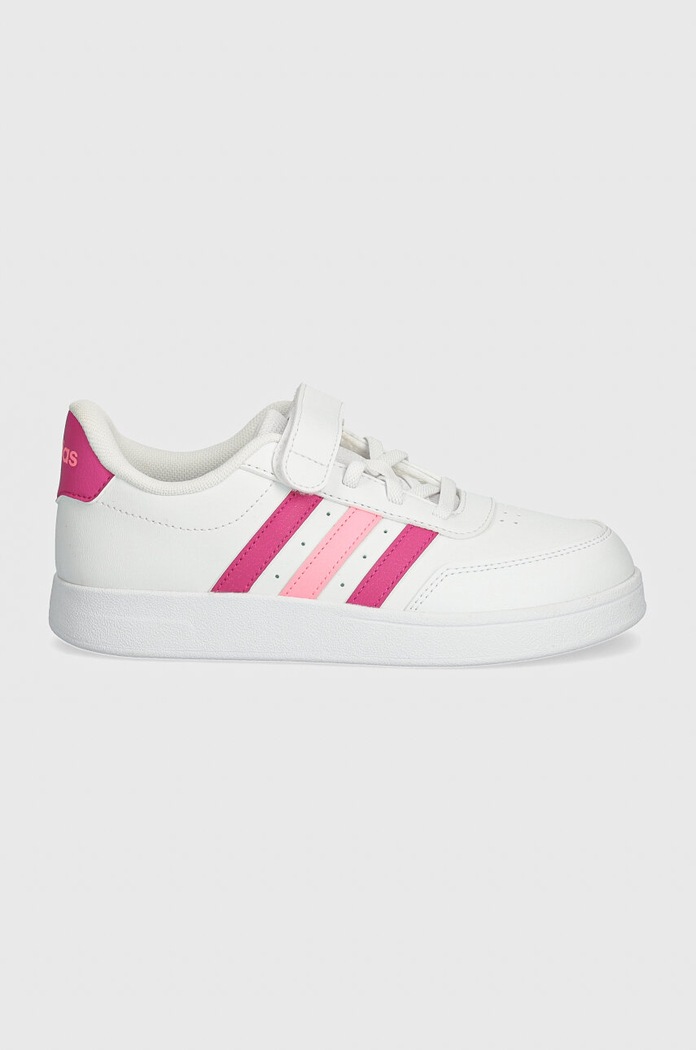 adidas sneakersy dziecięce BREAKNET 2.0 EL C IE3791 biały AW24