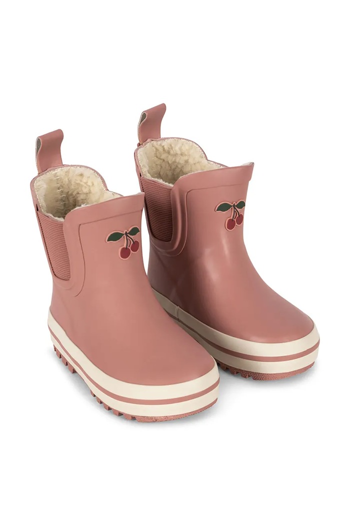 Konges Sløjd stivali da pioggia per bambini ROI RAIN BOOT LOW KS101290.G rosa AW25