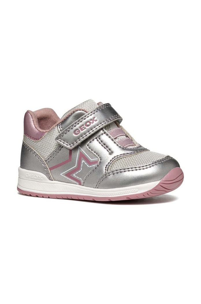 Geox sneakersy dziecięce RISHON imitacja skóry licowej szary B450LA.0NFEW.