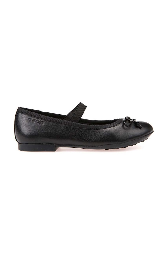 Geox balerini din piele pentru copii JR PLIE' J3455B.00043.35.41 negru AW25