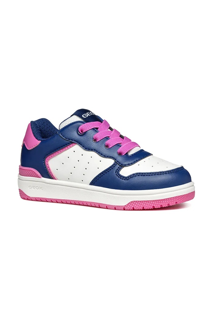 Παιδικά sneakers Geox Washiba απομίμηση λείου δέρματος ροζ J36HXD.054FU.24.27