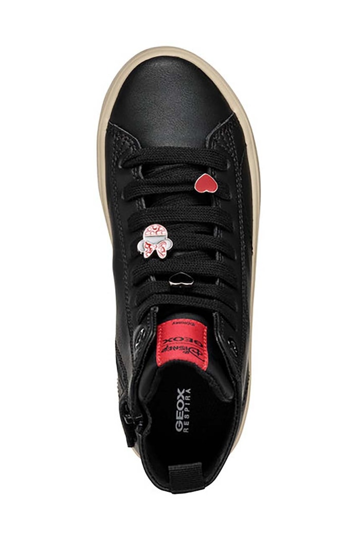 Dětské kožené sneakers boty Geox JISLI J464NH.000BC.36.39 černá