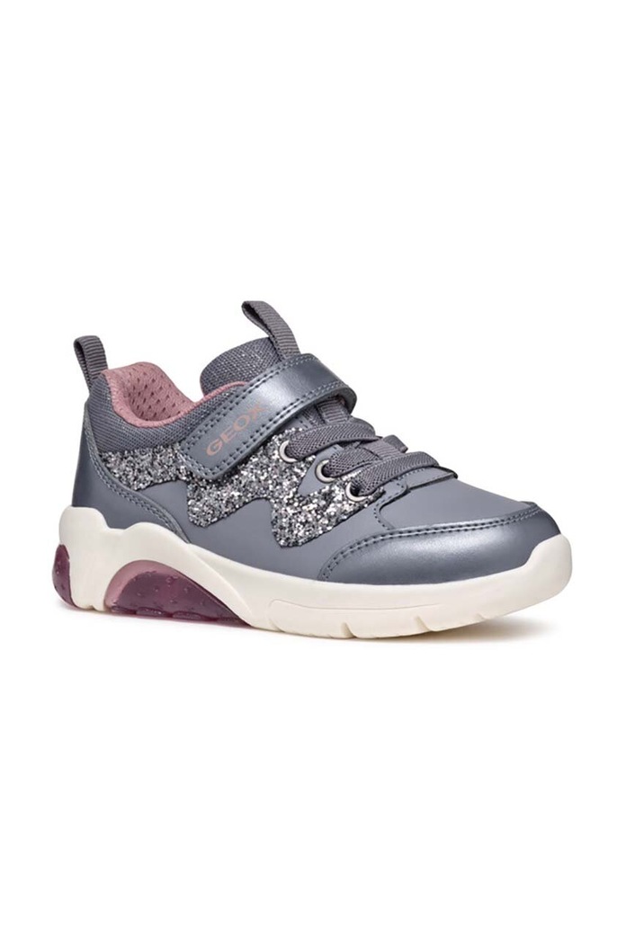 Geox sneakersy dziecięce FADINLIGHT imitacja skóry licowej szary J46M4D.054AJ.32.35