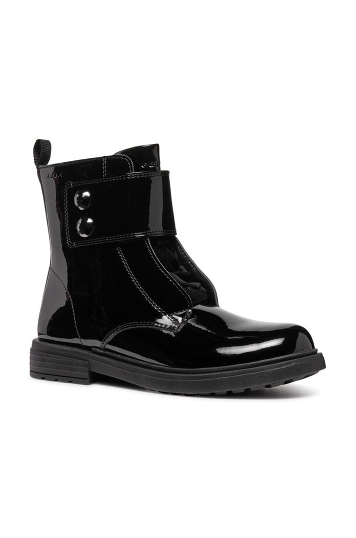 Dětské boty Geox ECLAIR imitace kůže černá J469QE.000HH.32.35
