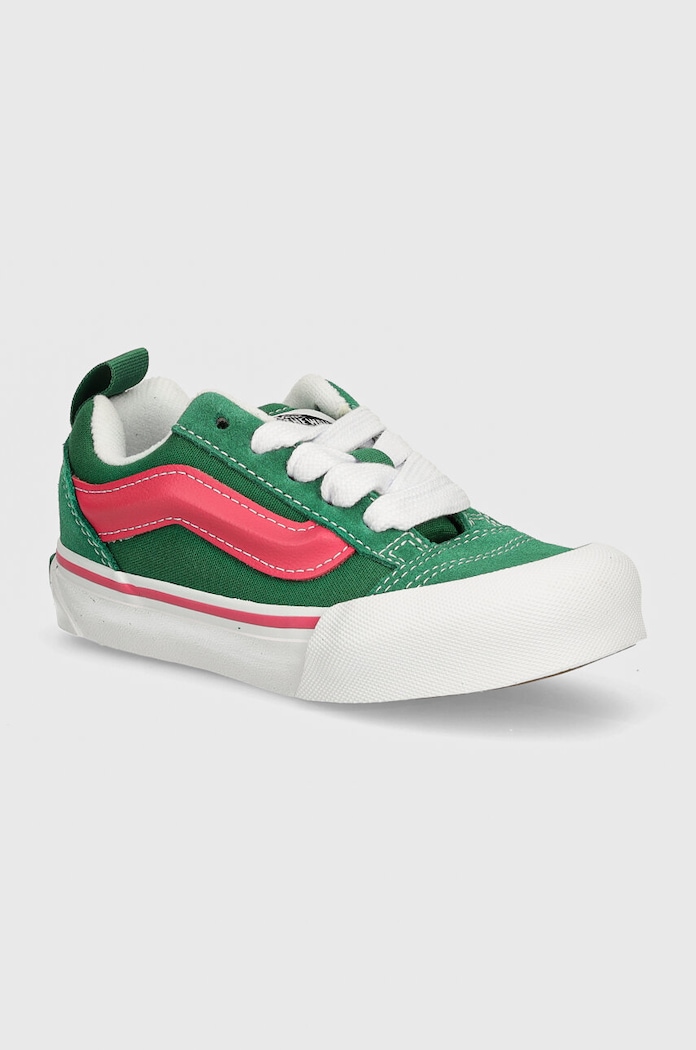 Παιδικά πάνινα παπούτσια Vans Knu Skool δέρμα σαμουά πράσινο VN000CYUBOC1
