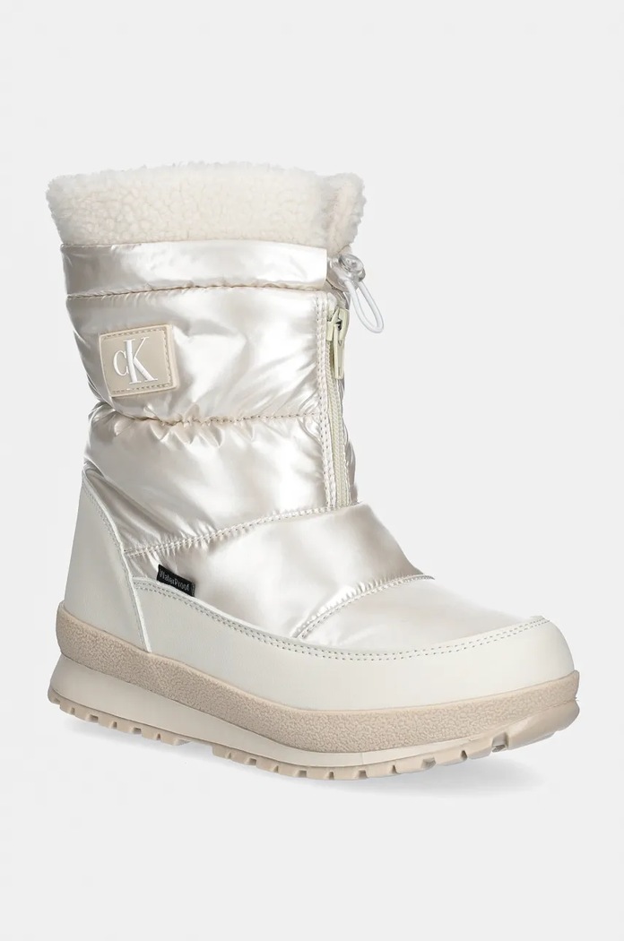 Detské snehule Calvin Klein Jeans zateplené strieborná V3A5.81038.35.39