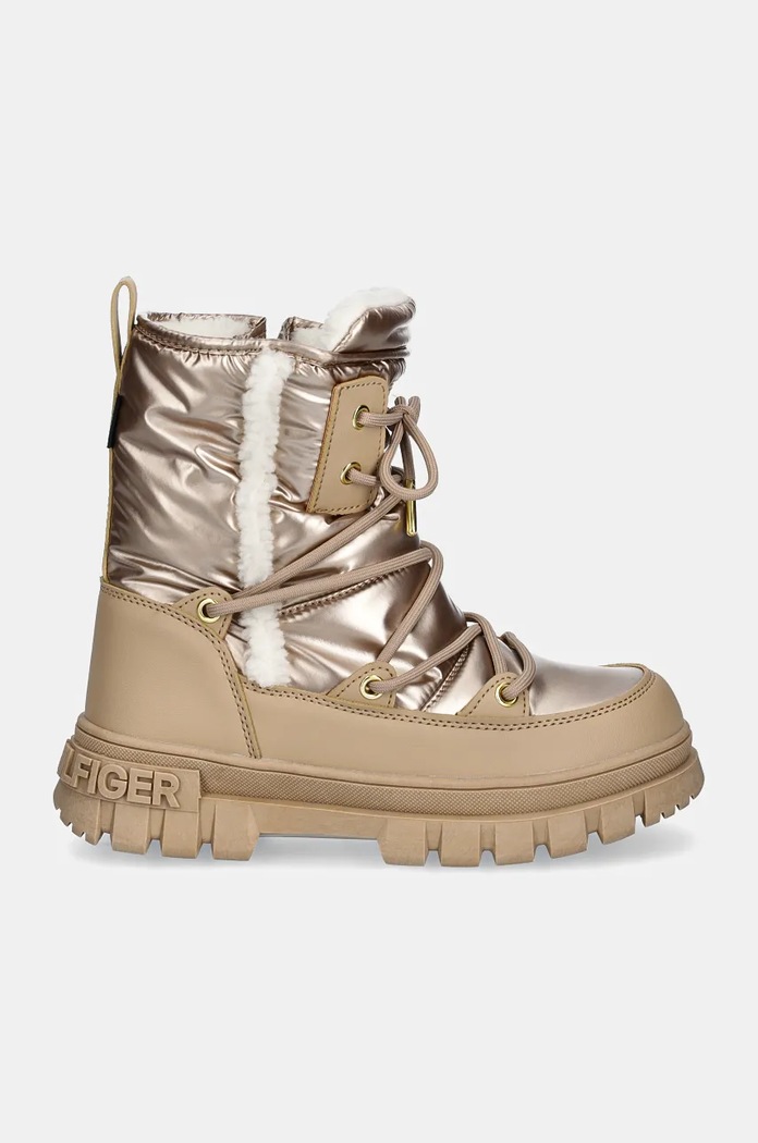 Tommy Hilfiger cizme de iarna pentru copii T3A5.33610.35.40 bej AW24