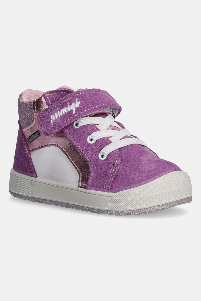 Dětské sneakers boty Primigi semišová kůže fialová 6852000