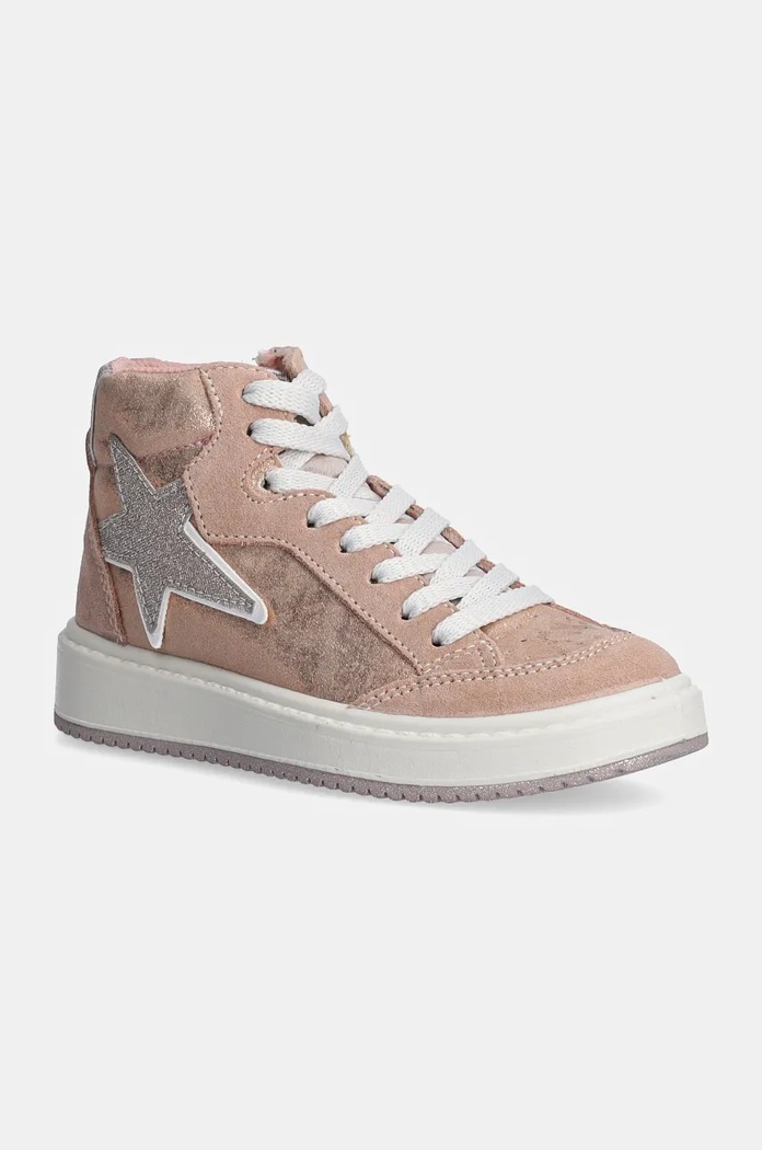 Dětské sneakers boty Primigi semišová kůže růžová 6867500.27.30