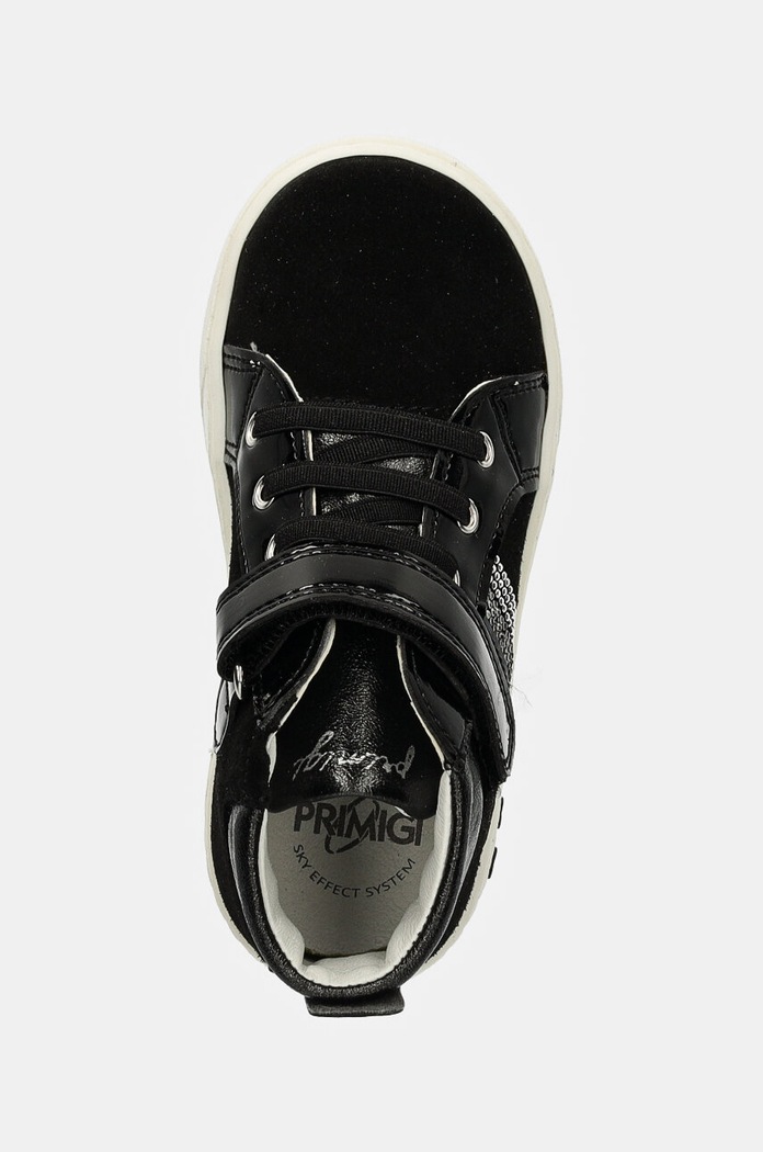 Primigi sneakers de piele întoarsă pentru copii negru 6902722