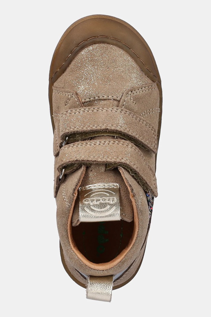 Detské semišové poltopánky Froddo ROSARIO HIGH-TOP zlatá G2110134.G.25.30