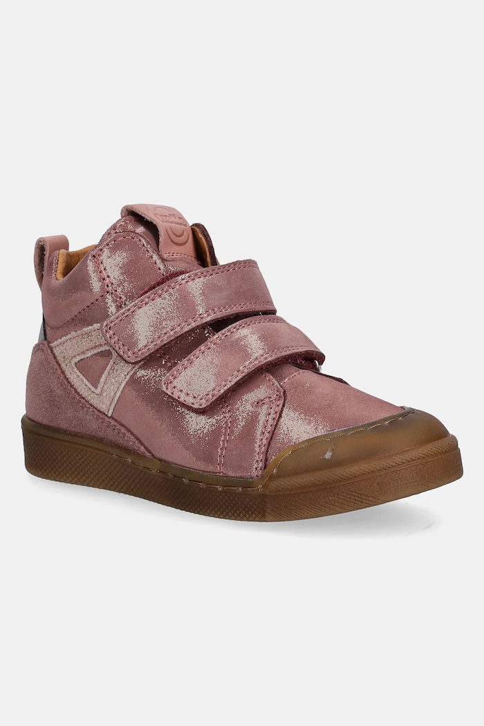 Detské semišové poltopánky Froddo ROSARIO HIGH-TOP ružová G2110134.G.25.30