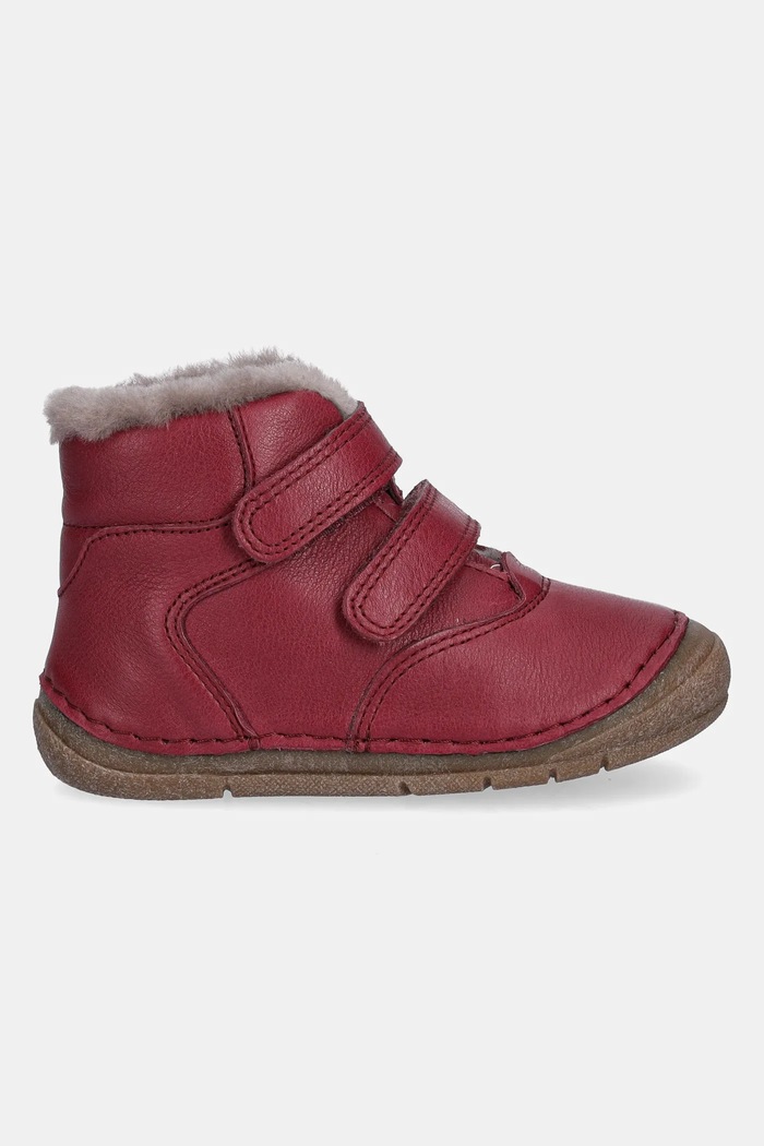 Detské kožené snehule Froddo PAIX UP WINTER G2110143.G.21.24 burgundské AW25