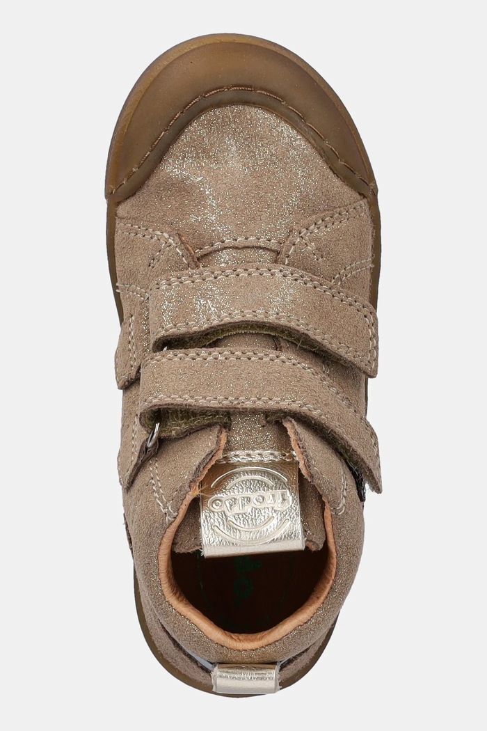 Detské semišové poltopánky Froddo ROSARIO HIGH-TOP zlatá G2110134.G.22.24