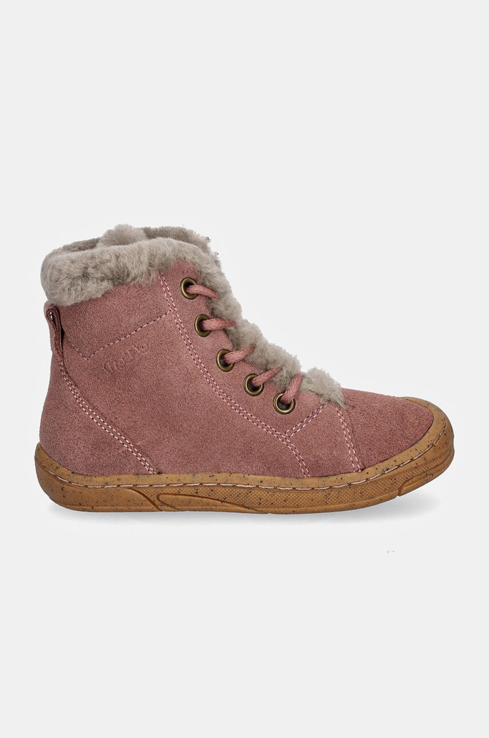 Froddo buty zimowe zamszowe dziecięce MINNI SUEDE LACES G2110140.G.25.26 różowy AW24