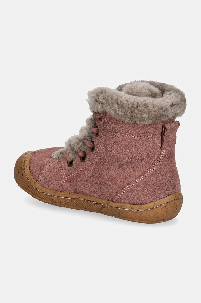 Dziewczynka Froddo buty zimowe zamszowe dziecięce MINNI SUEDE LACES G2110140.G.25.26 różowy