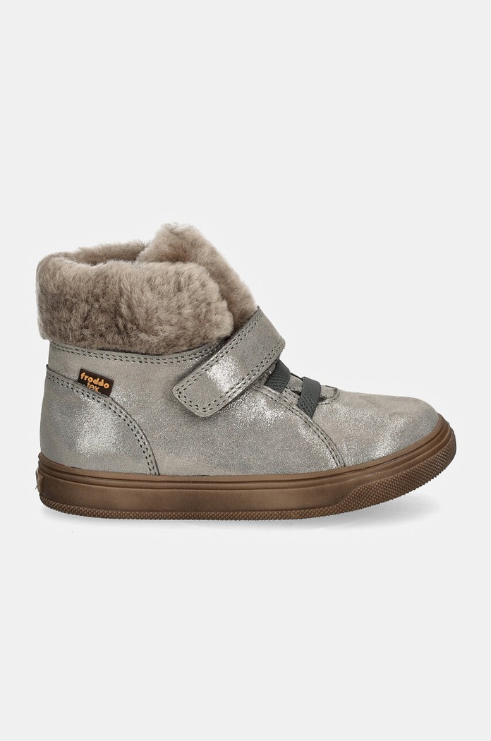 Detské zimné kožené topánky Froddo BASCO TEX G2110144.25.27 strieborná AW24