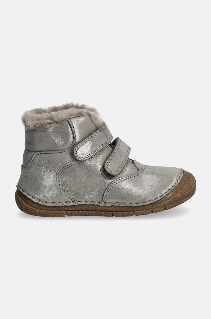 Detské zimné kožené topánky Froddo PAIX UP WINTER G2110143.G.25.28 strieborná AW25