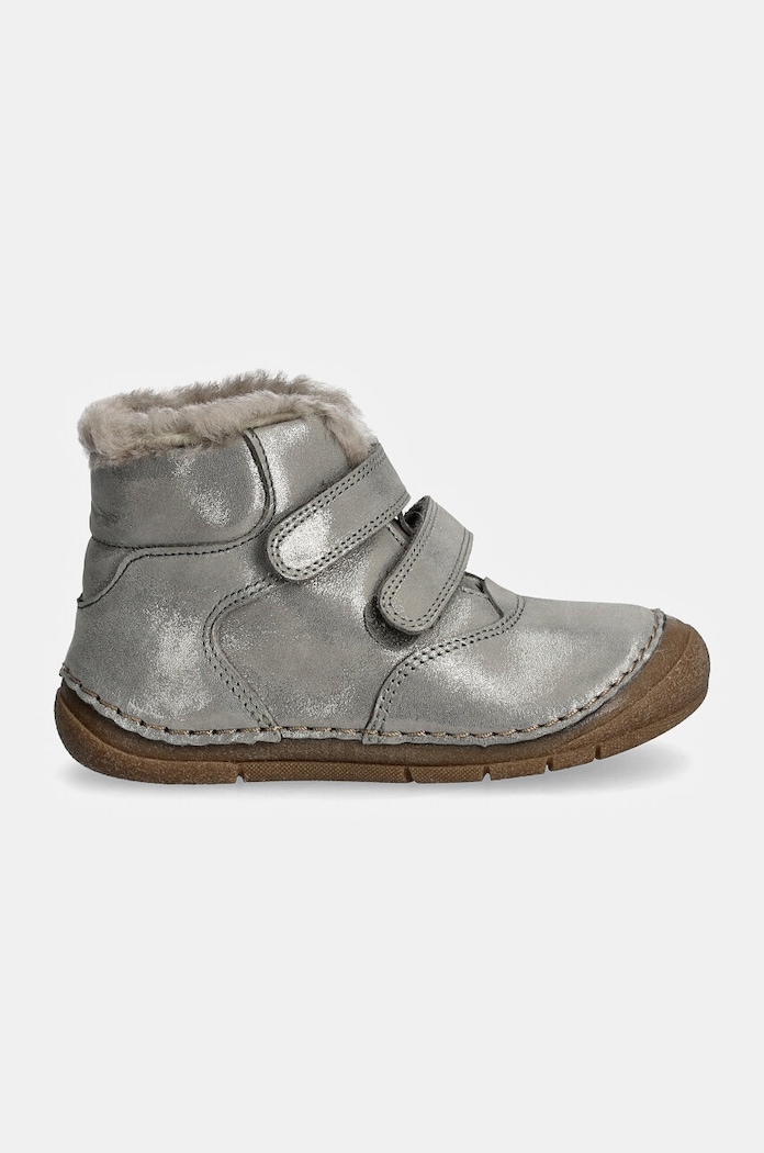 Detské zimné kožené topánky Froddo PAIX UP WINTER G2110143.G.25.28 strieborná AW25