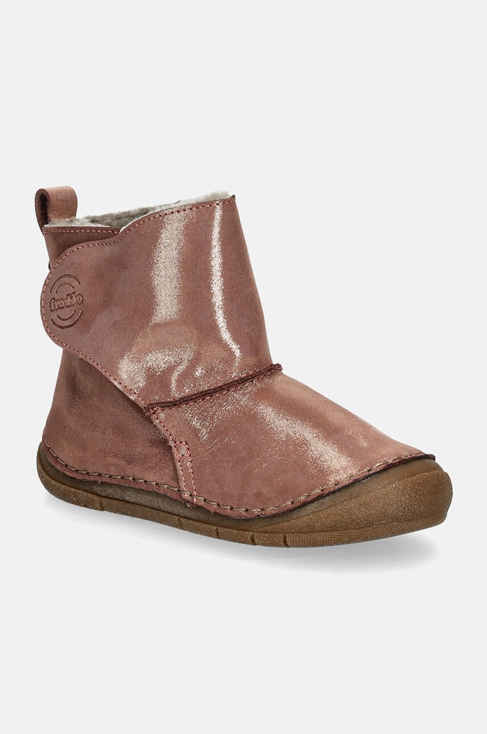 Dětské kožené zimní boty Froddo PAIX UP WINTER BOOTS zateplené růžová G2160082.G.25.30