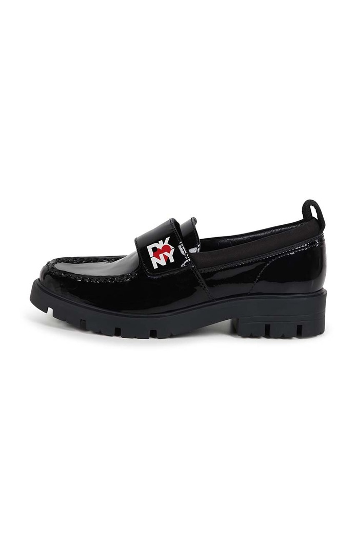 Dkny mokasyny skórzane dziecięce D62081.36.39 czarny