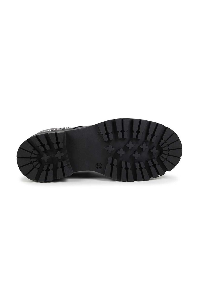 Karl Lagerfeld workery skórzane dziecięce Z30307.36.39 czarny