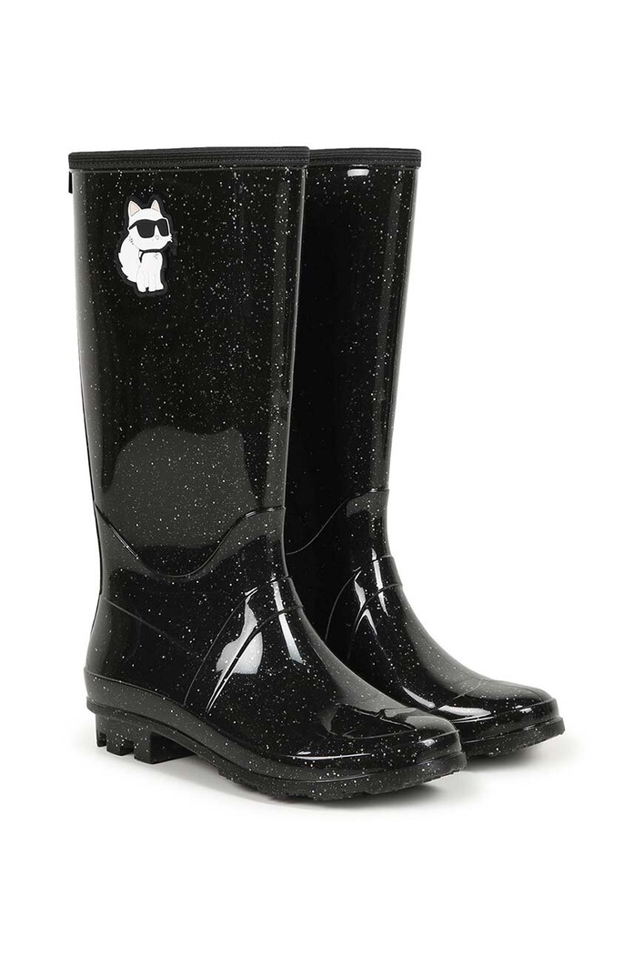 Karl Lagerfeld kalosze dziecięce czarny Z30311.36.39
