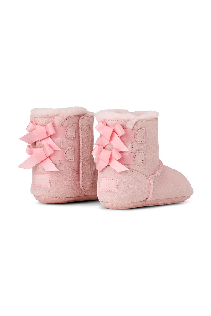 Fete UGG Pantofi din piele întoarsă pentru bebe BABY BAILEY BOW 1157692I roz