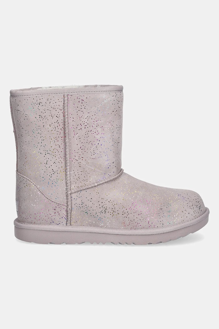 Dětské semišové sněhule UGG KIDS CLASSIC II SHIMMER SKY 1157708K fialová AW24