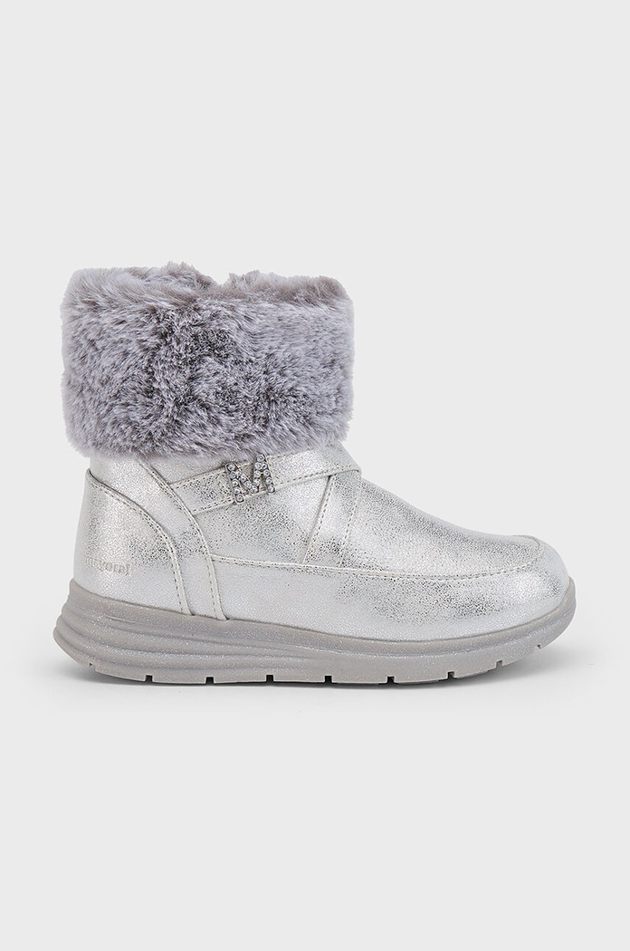 Mayoral buty zimowe dziecięce syntetyczny srebrny 46486.33B.Mini