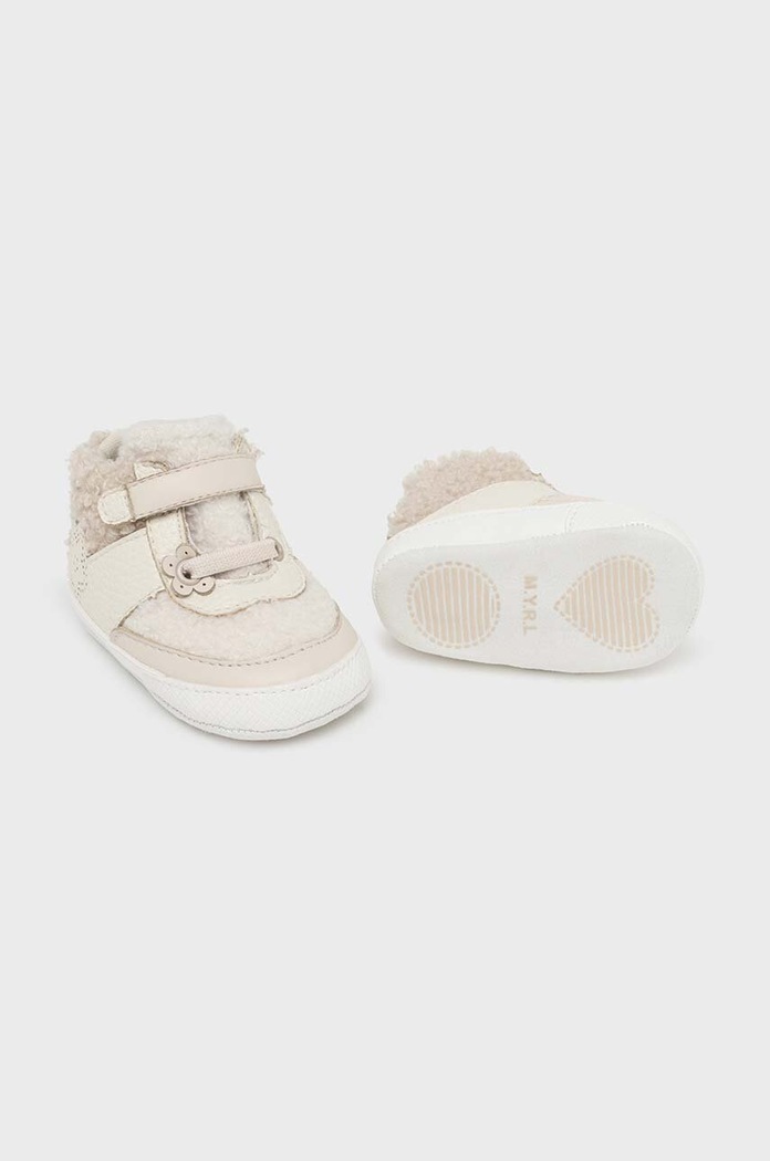 Dětské boty Mayoral Newborn imitace kůže béžová 9795.2S.Newborn.9BYH