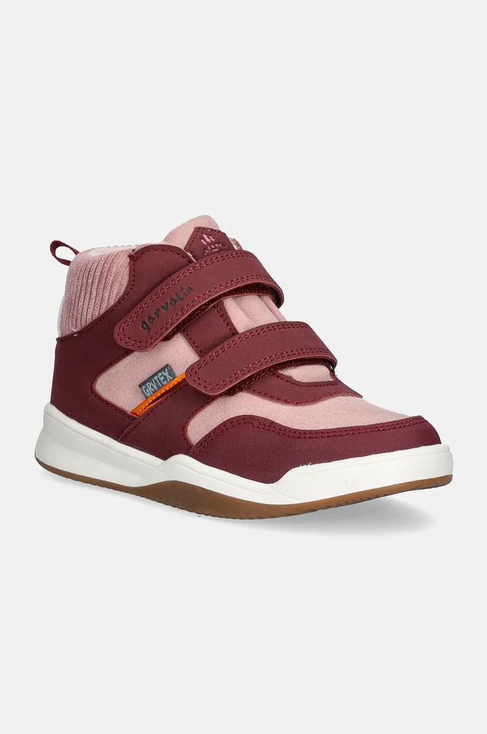 Παιδικά δερμάτινα sneakers Garvalin δέρμα σαμουά μωβ 241330.G