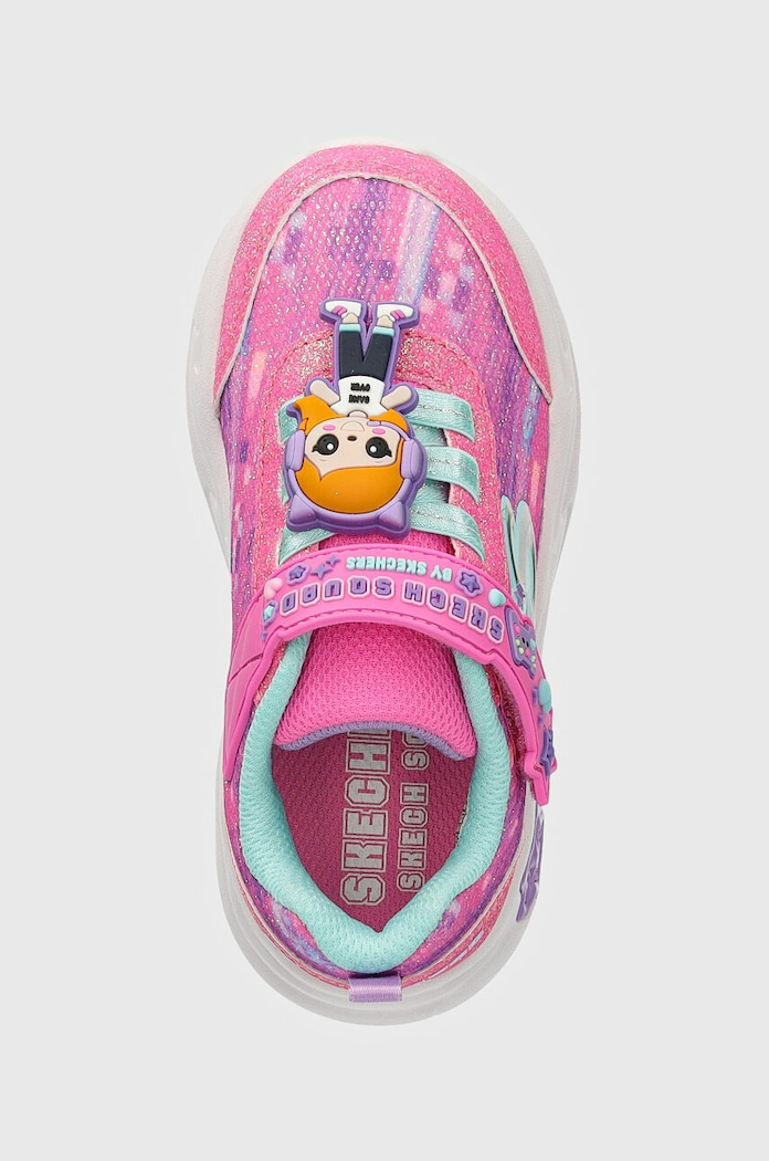 Detské tenisky Skechers SNUGGLE SNEAKS ružová 302214N