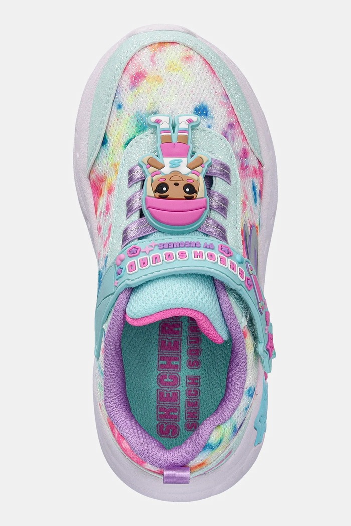 Detské tenisky Skechers SNUGGLE SNEAKS tyrkysová 302214N