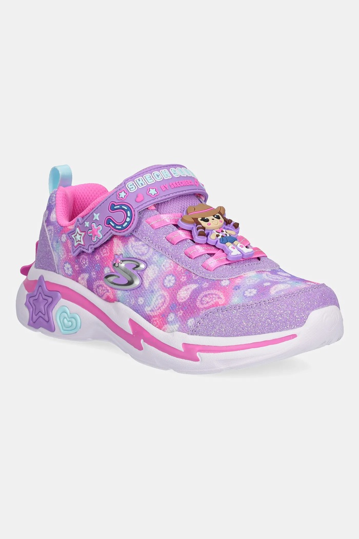 Παιδικά sneakers Skechers SNUGGLE SNEAKS συνθετικό μωβ 302214L